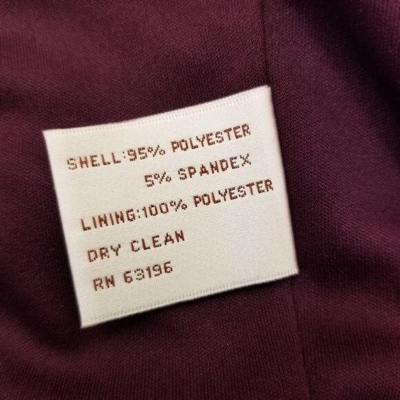 Suzi Chin Maggy Boutique Dress 4 Eggplant Purple Formal Prom Wedding Coquette - Picture 6 of 7